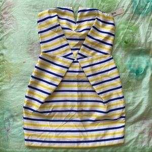 Cute striped strapless dress *NWT*
